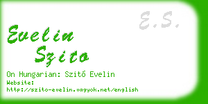 evelin szito business card